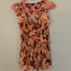 Sleeveless Floral Top